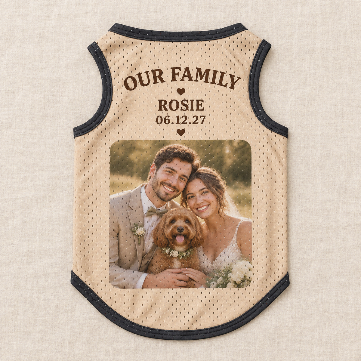 Our Family Photo Pet Jersey; hero. One Day for Lifetime