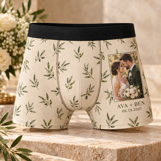 Our Portrait Personalized Boxer Briefs; hero. One Day for Lifetime