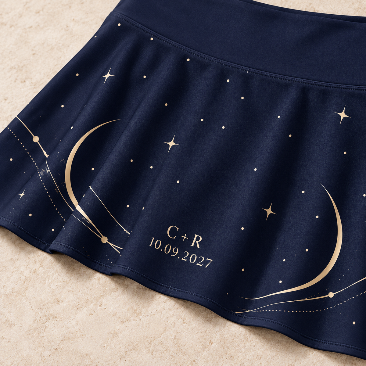 Moonlit Match Tennis Skirt; print detail. One Day for Lifetime