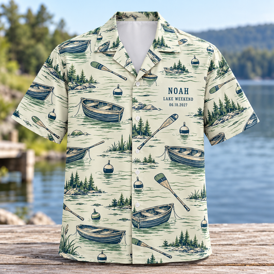 Lakeside Bachelor Weekend Hawaiian Shirt; hero. One Day for Lifetime