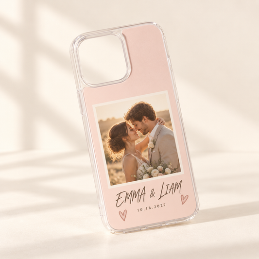 Love Letter Photo Magnetic Clear Phone Case; hero. One Day for Lifetime