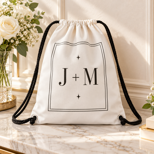 City Initials Drawstring Bag; hero. One Day for Lifetime