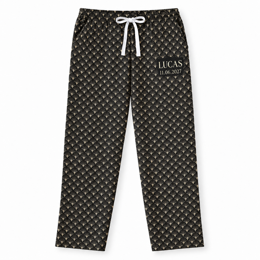 Art Deco Fan personalized mens lounge pants - hero