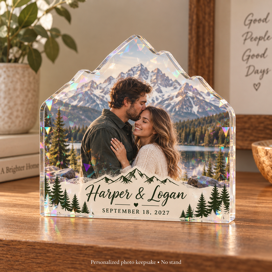 Our Greatest Adventure | Personalized Hologram Photo Plaque - front