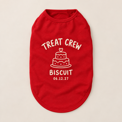 Wedding Brunch Treat Crew Pet Tank Top; hero. One Day for Lifetime