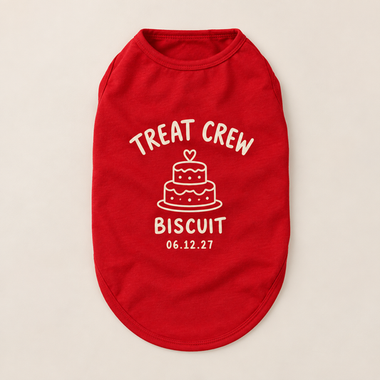 Wedding Brunch Treat Crew Pet Tank Top; hero. One Day for Lifetime