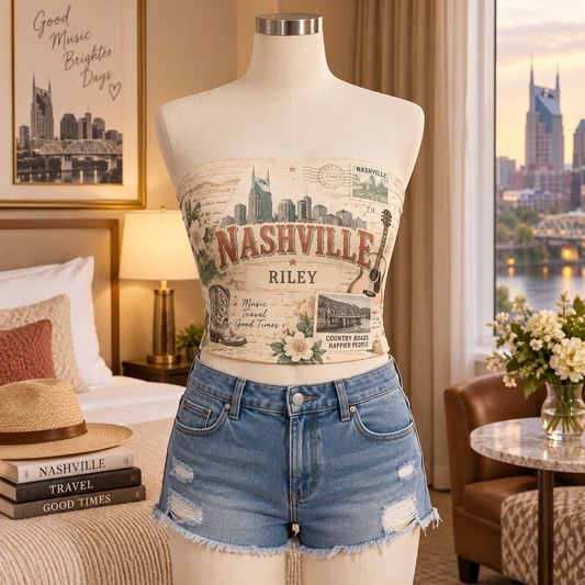 Vintage Postcard | Personalized Tube Top - hero