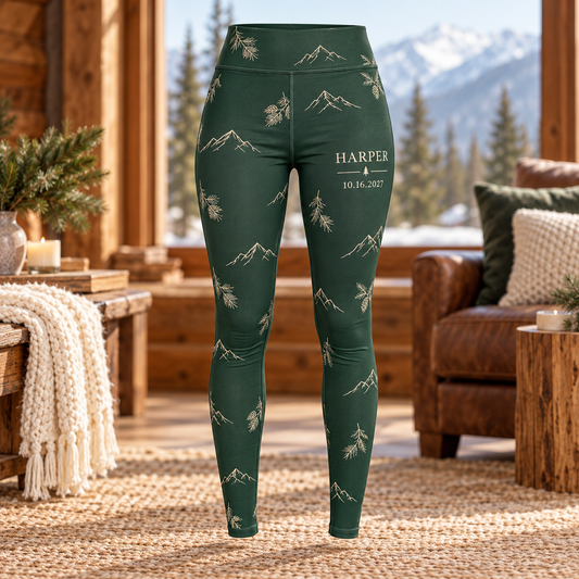 Mountain Promise Personalized Leggings; hero. One Day for Lifetime