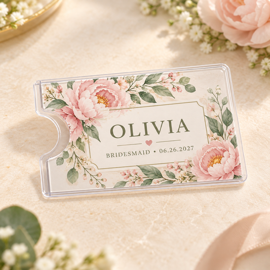 Garden Bridesmaid Card Sleeve; hero. One Day for Lifetime