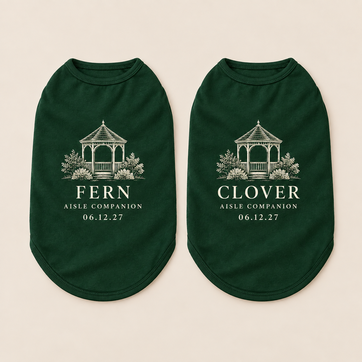 Venue Aisle Companion Pet Tank Top; alternate personalization. One Day for Lifetime