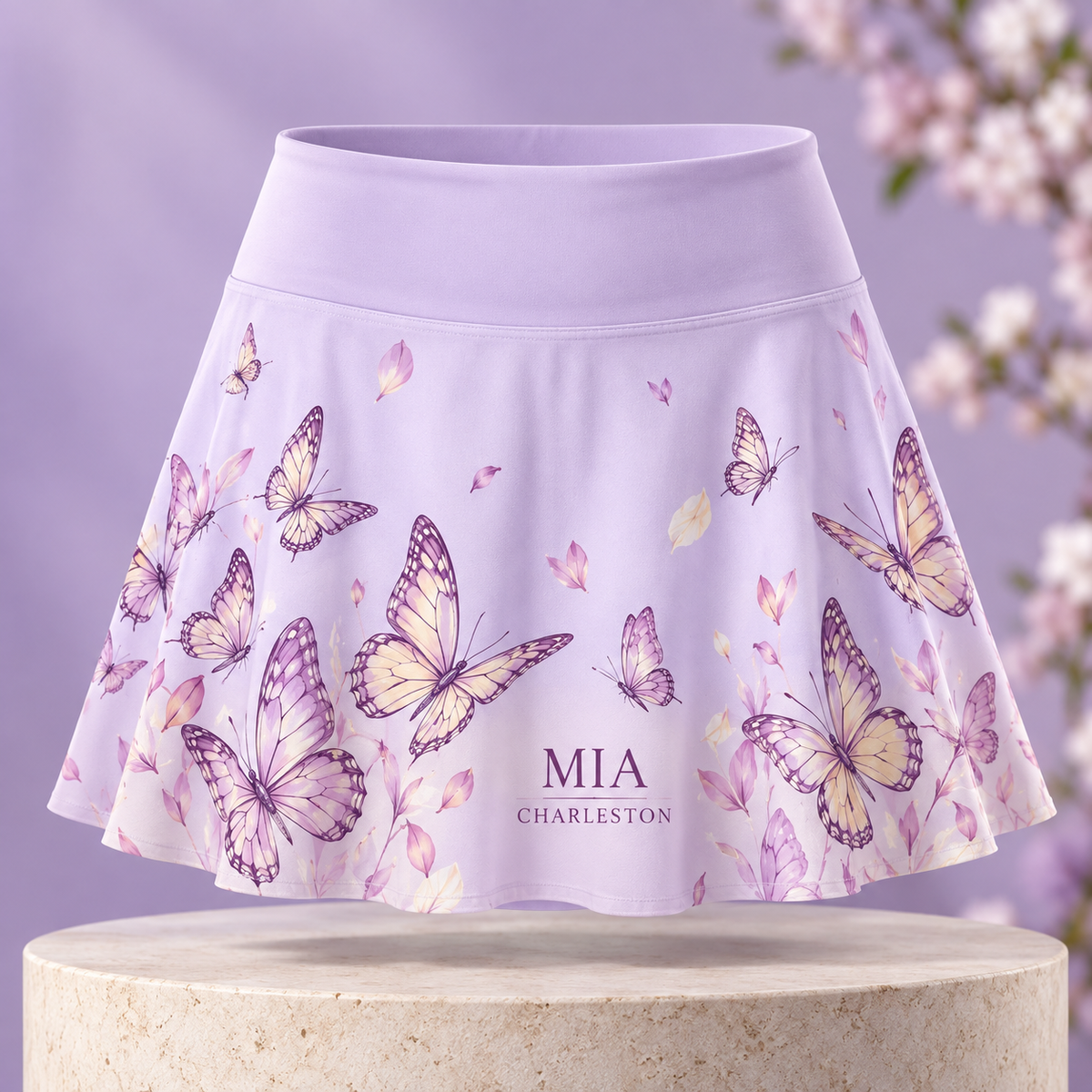 Butterfly Social Tennis Skirt; hero. One Day for Lifetime