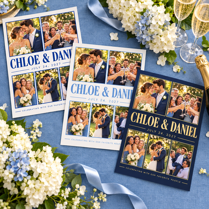 Celebration Mosaic Personalized Wedding Poster; personalization variants. One Day for Lifetime