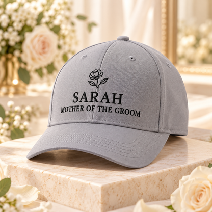 Mother of the Groom Embroidered Cap; hero. One Day for Lifetime