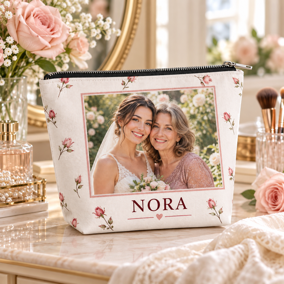 A Memory for Mom Cosmetic Bag; hero. One Day for Lifetime