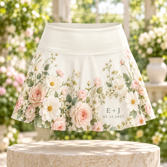Bouquet Impressions Tennis Skirt; hero. One Day for Lifetime