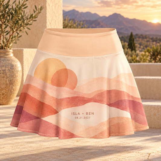 Golden Hour Union Tennis Skirt; hero. One Day for Lifetime
