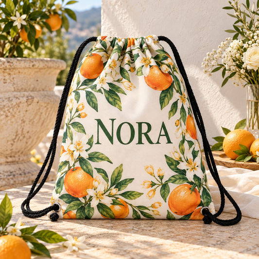 Citrus Celebration Drawstring Bag; hero. One Day for Lifetime