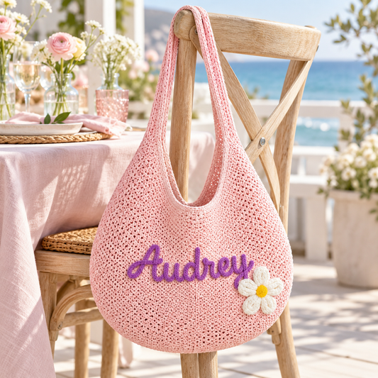 Farewell Brunch Keepsake Embroidered Beach Tote Bag; hero. One Day for Lifetime