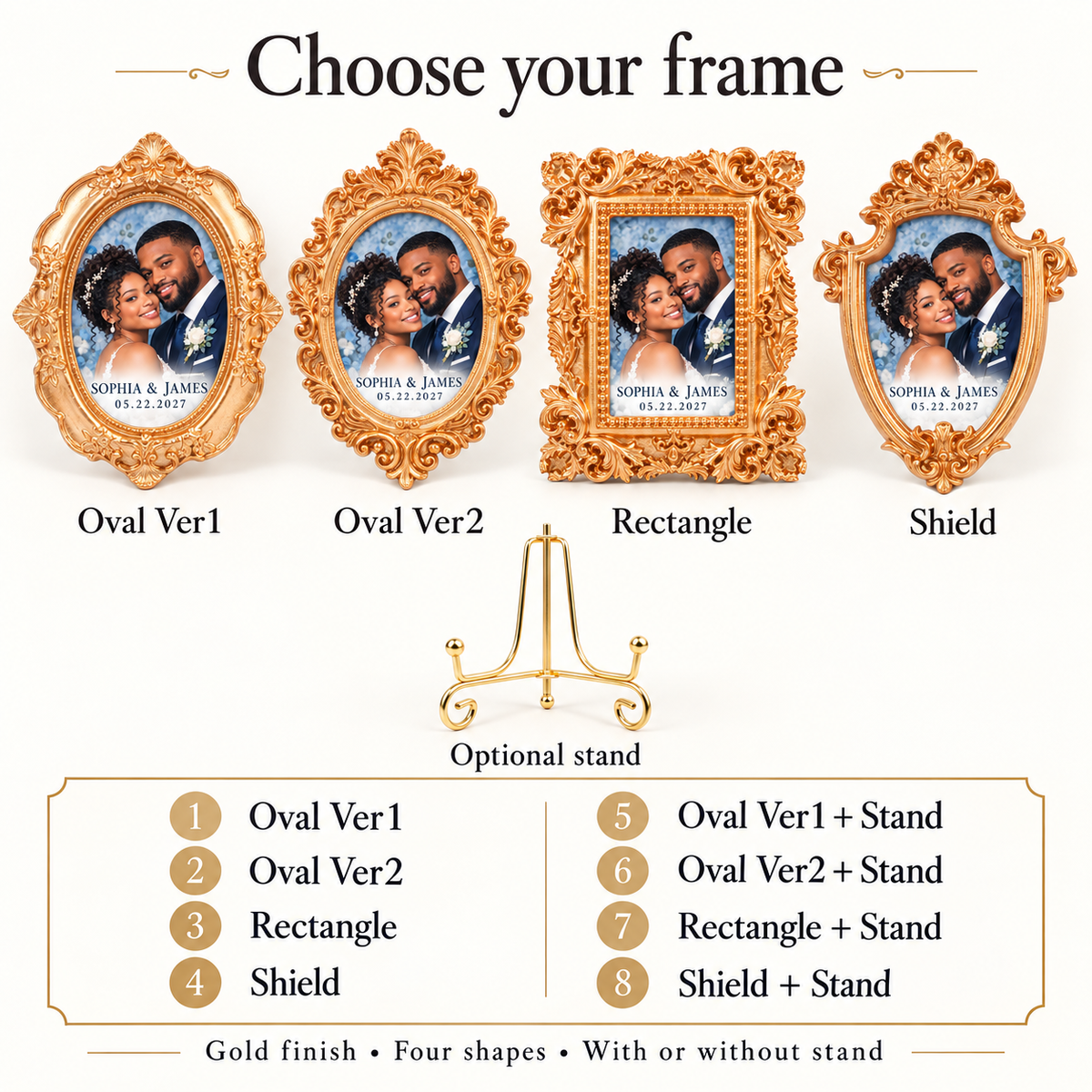 Dusty Blue Rectangle vintage photo frame magnet - options