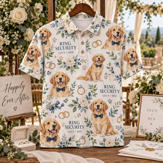 Pet Ring Bearer Polo Shirt; hero. One Day for Lifetime