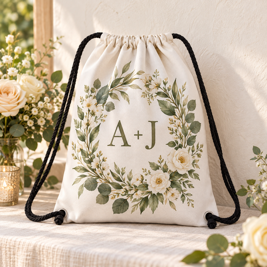Garden Welcome Drawstring Bag; hero. One Day for Lifetime