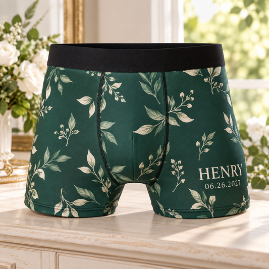 Garden Promise Personalized Boxer Briefs; hero. One Day for Lifetime
