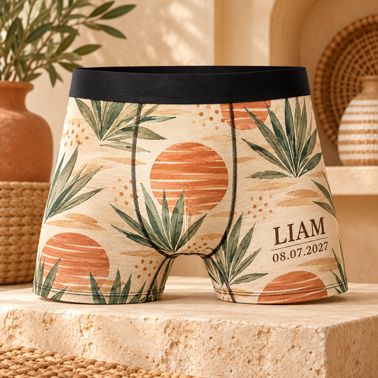 Desert Weekend Personalized Boxer Briefs; hero. One Day for Lifetime