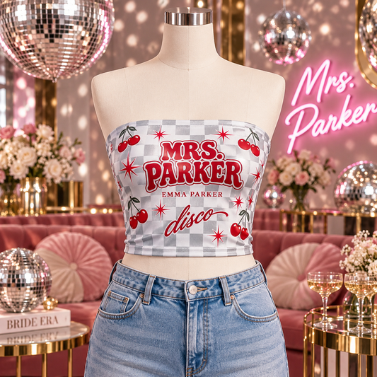 Disco Mrs | Personalized Tube Top - hero
