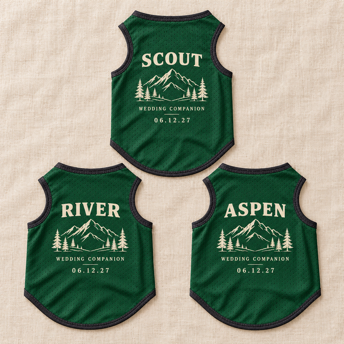 Mountain Vow Companion Pet Jersey; alternate personalization. One Day for Lifetime