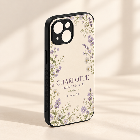 Bridesmaid Garden TPU Phone Case; hero. One Day for Lifetime