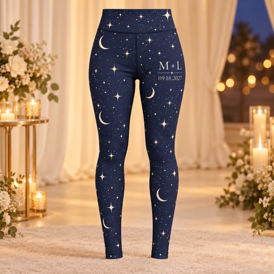 Starlit Date Personalized Leggings; hero. One Day for Lifetime