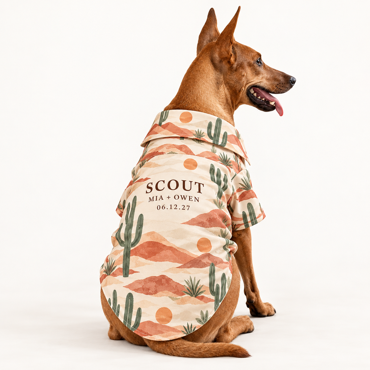 Desert Destination Pet Hawaiian Shirt; hero. One Day for Lifetime