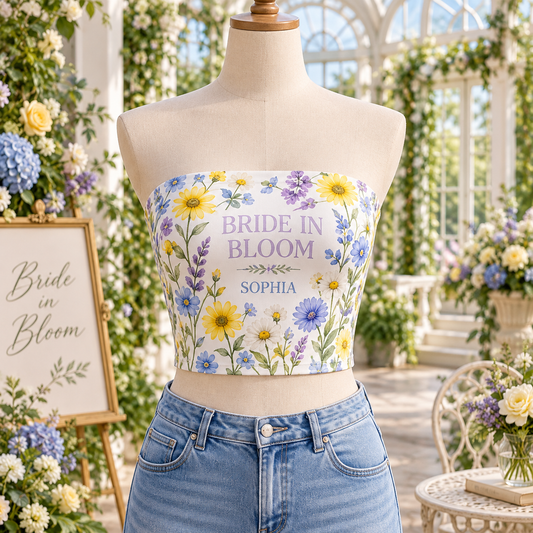 Wildflower Bride | Personalized Tube Top - hero