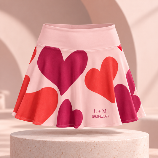 Modern Heart Court Tennis Skirt; hero. One Day for Lifetime