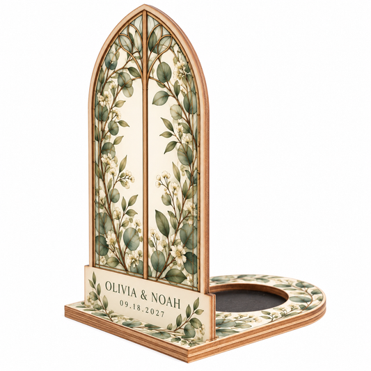 Sage Botanical Window suncatcher candle holder - hero