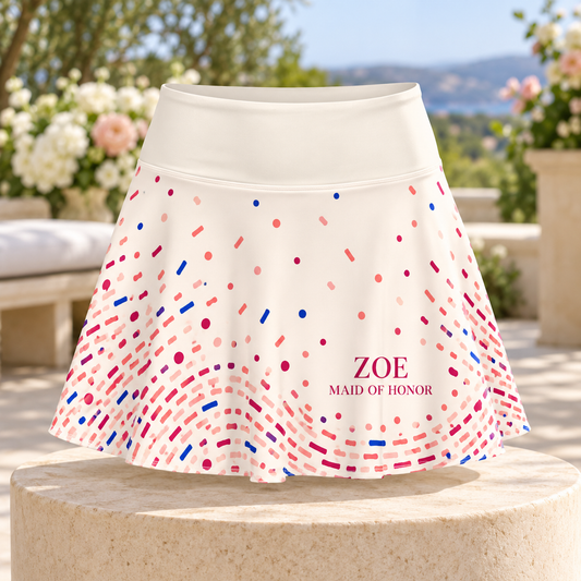 Celebration Confetti Tennis Skirt; hero. One Day for Lifetime