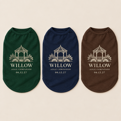 Venue Aisle Companion Pet Tank Top; colorway variants. One Day for Lifetime