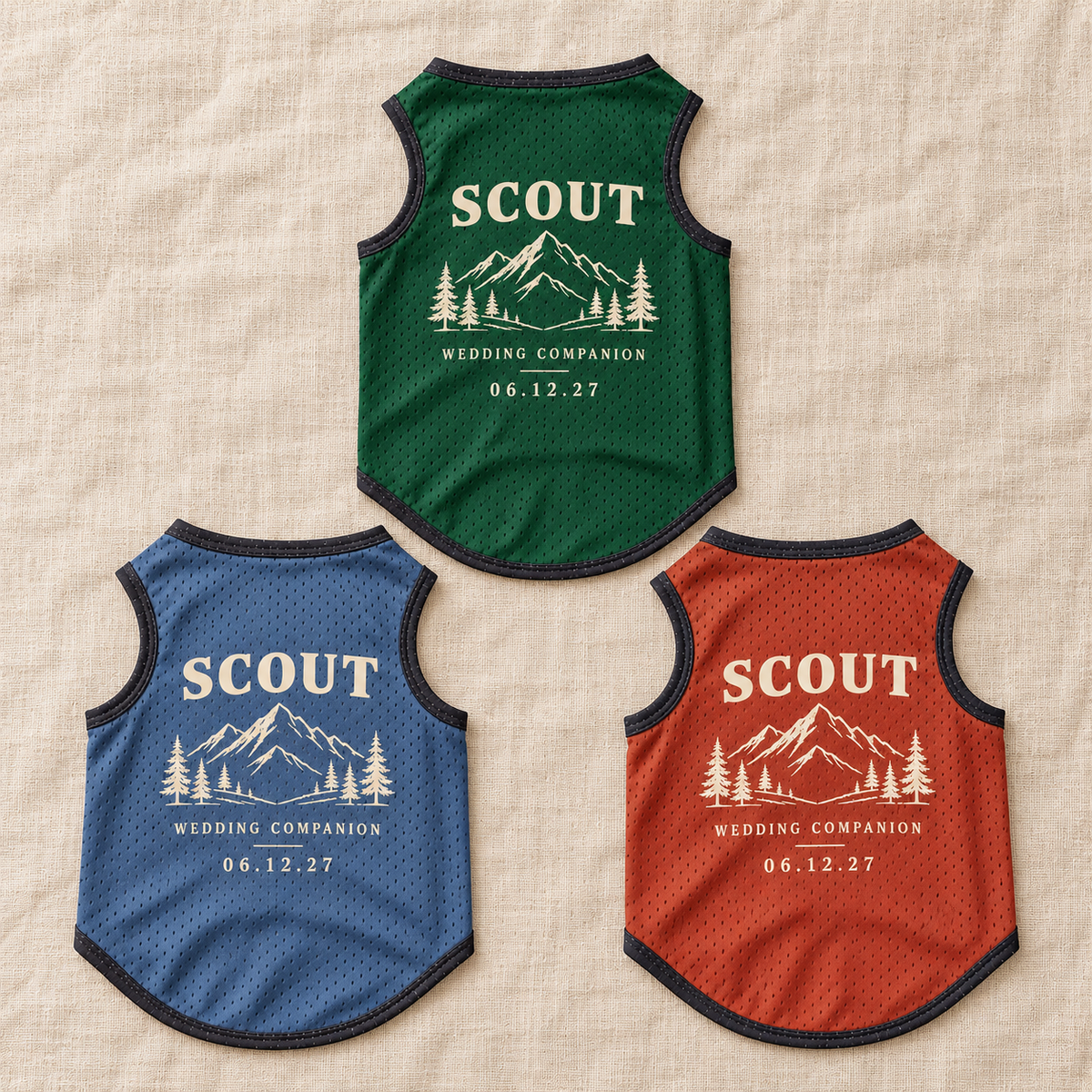 Mountain Vow Companion Pet Jersey; colorway variants. One Day for Lifetime