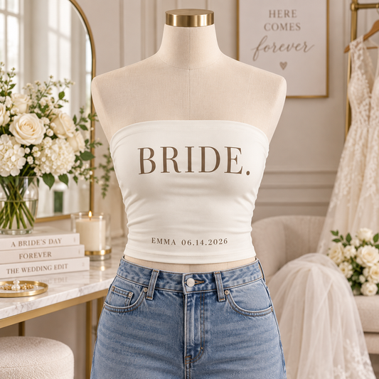 Minimal Bride | Personalized Tube Top - hero