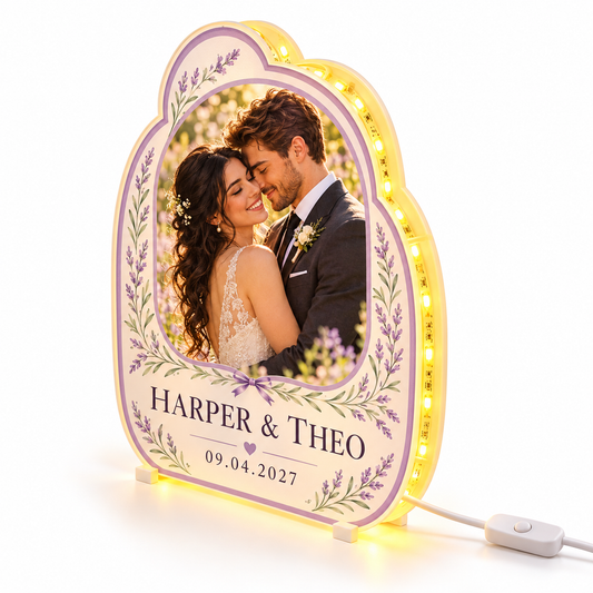 Lilac Arch personalized photo led light box - hero