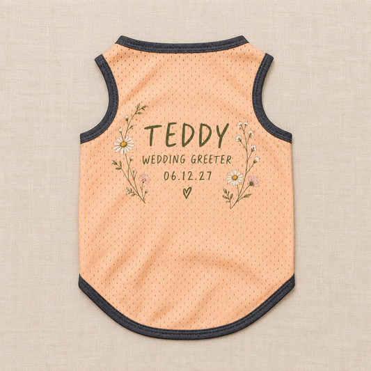 Garden Wedding Greeter Pet Jersey; hero. One Day for Lifetime