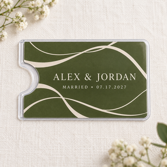 Modern Couple Card Sleeve; hero. One Day for Lifetime