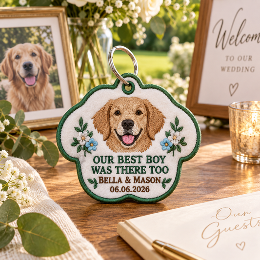 Pet of Honor | Personalized Embroidered Keychain - hero