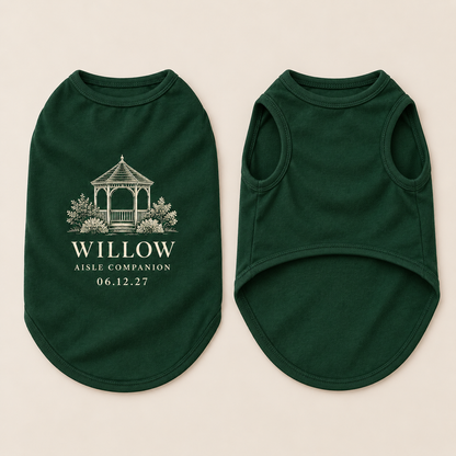 Venue Aisle Companion Pet Tank Top; front back overview. One Day for Lifetime