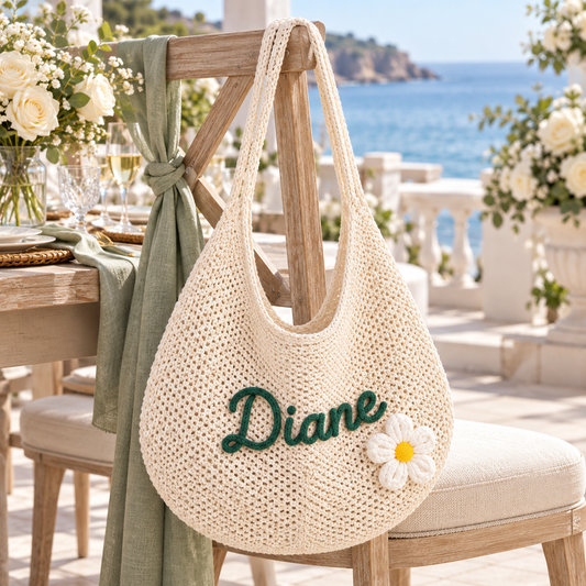 Coastal Thank You for Mom Embroidered Beach Tote Bag; hero. One Day for Lifetime