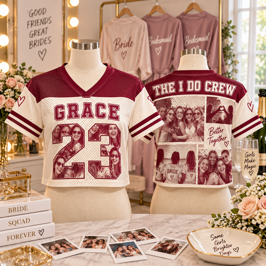Photo Yearbook Squad | Personalized Mesh Crop Jersey - hero