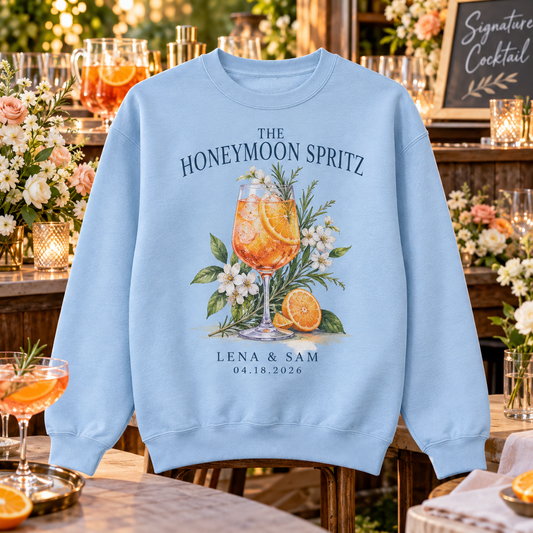 Signature Cocktail Personalized Crewneck Sweatshirt; hero. One Day for Lifetime