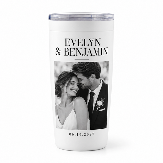 Monochrome Editorial personalized 20 oz tumbler - isolated