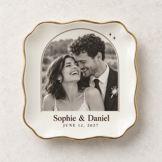 The Photo Vow | Personalized Ceramic Ring Dish - hero