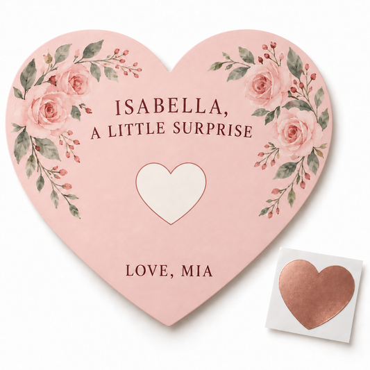 Blush Floral Bridesmaid personalized scratch-off card - hero